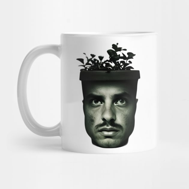 plant in a man's head by mdr design
